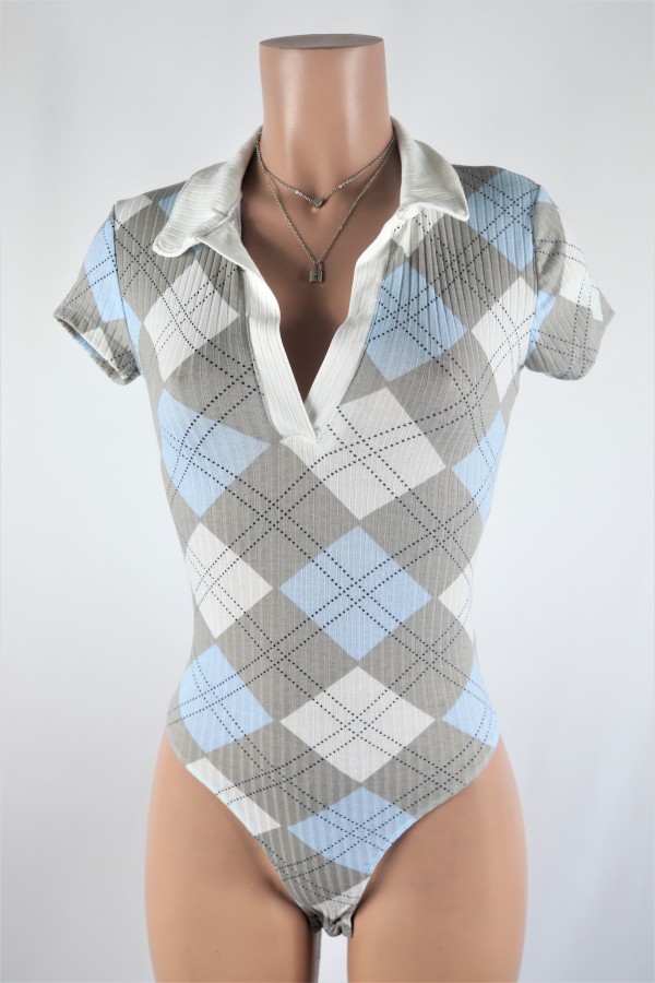 Blue Argyle Suit