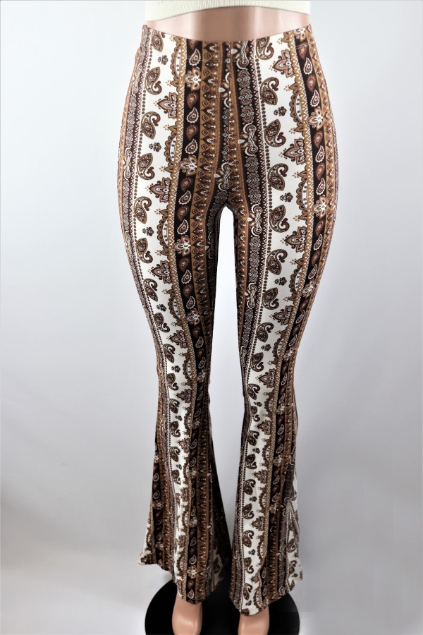 Brown Santana Palazzo Pants