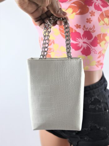 Faux Croc Leather Crossbody Bag Faux Croc Leather Crossbody Bag