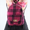 Pink Plaid Backpack