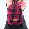 Pink Plaid Backpack