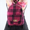 Pink Plaid Backpack