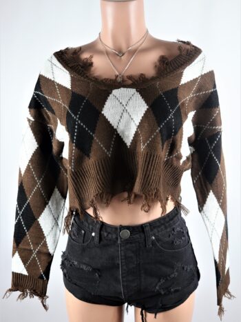 Brown Argyle Sweater Brown Argyle Sweater