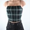 Agatha Plaid Crop Top