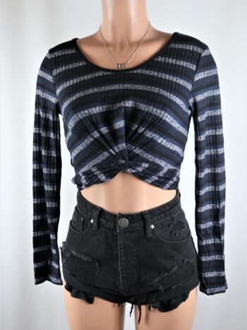 Navy Stripe Twist Top Navy Stripe Twist Top