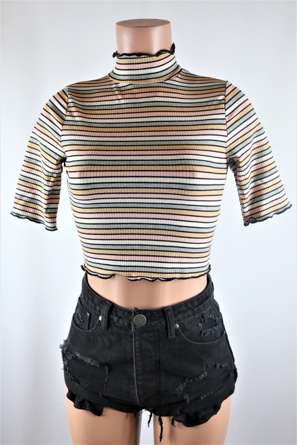 Mirabelle Stripe Crop Top