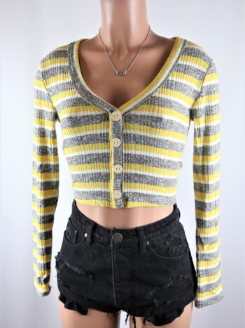 Noi Stripe Crop Top