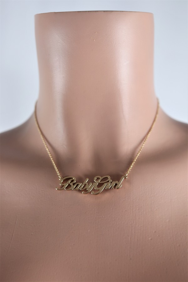 babygirl' layered gold chain necklace | Five Below