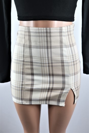 Amelie Plaid Mini Skirt
