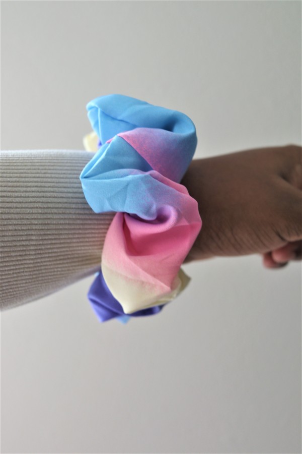 Rainbow Scrunchie