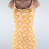 Orange Floral Knit Dress