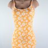 Orange Floral Knit Dress