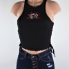 Skulltastic Tied Crop Top