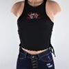 Skulltastic Tied Crop Top