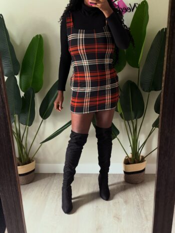 Justice Plaid Mini Dress Justice Plaid Mini Dress