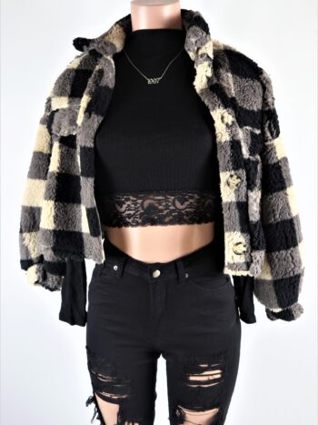 Plaid Fleece Soft Jacket Plaid Fleece Soft Jacket