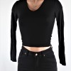V Neck Crop Top