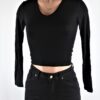 V Neck Crop Top