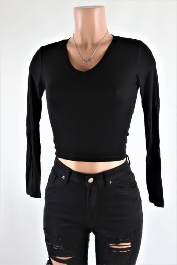 V Neck Crop Top