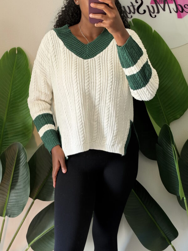 Contrast Sweater