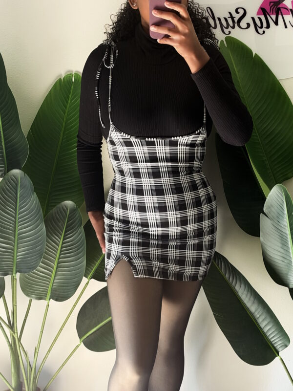 Sofie Plaid Tied Suspender Skirt Sofie Plaid Tied Suspender Skirt