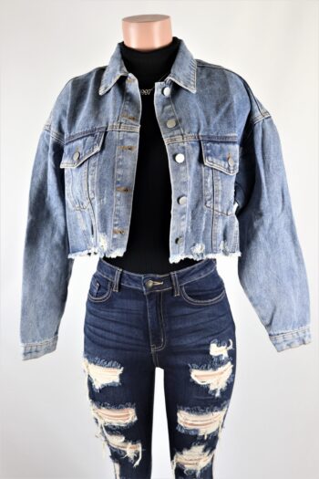 Cropped Denim Jacket