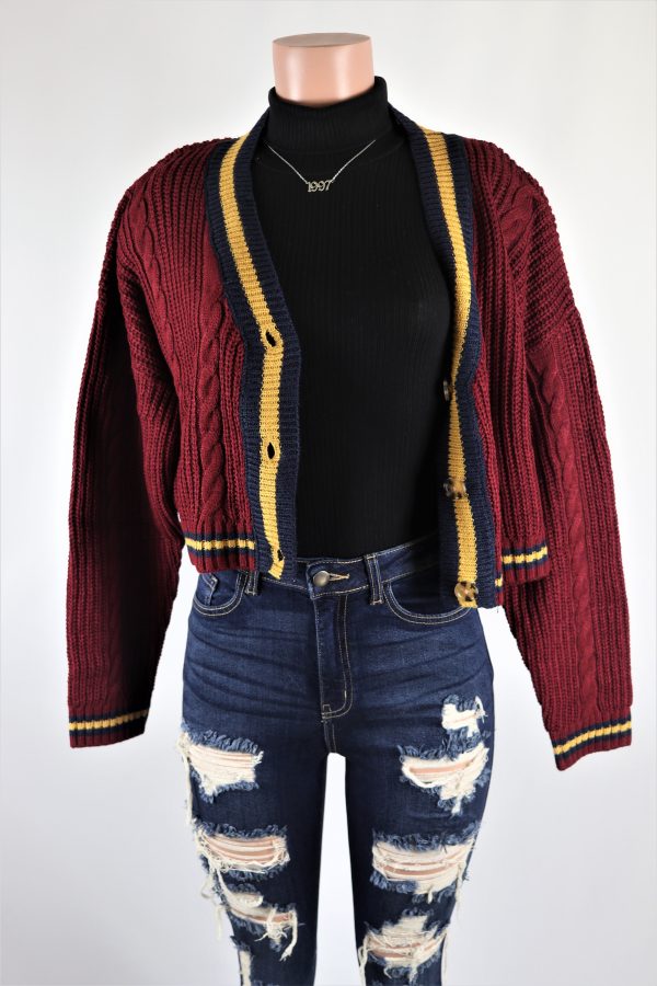 Varsity Cardigan Sweater