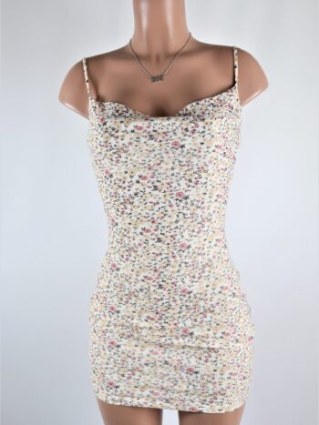 Ivory Floral Mini Dress