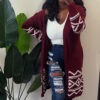 Brushed Aztec Long Cardigan Brushed Aztec Long Cardigan