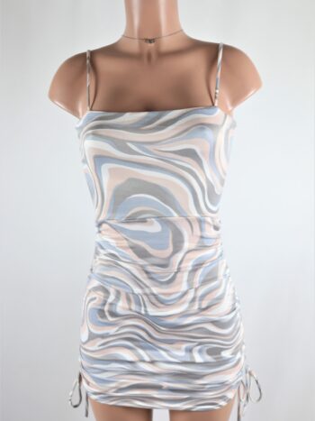 Marble Ruche Dress