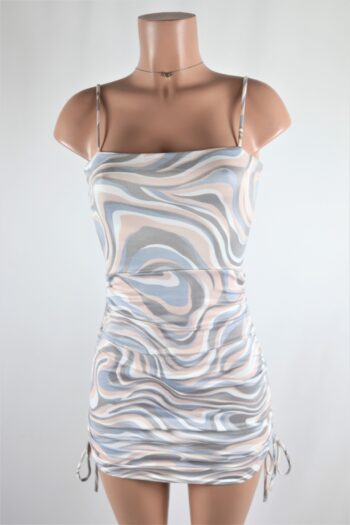 Marble Ruche Dress