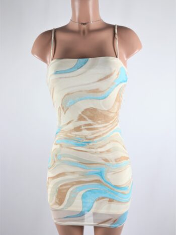 Marble Mesh Dress