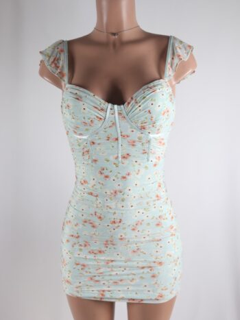 Bianca Ruche Mini Dress