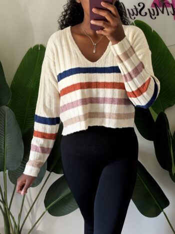 Peggy Stripe Crop Sweater Peggy Stripe Crop Sweater