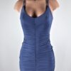 Ruche Alluring Mini Dress