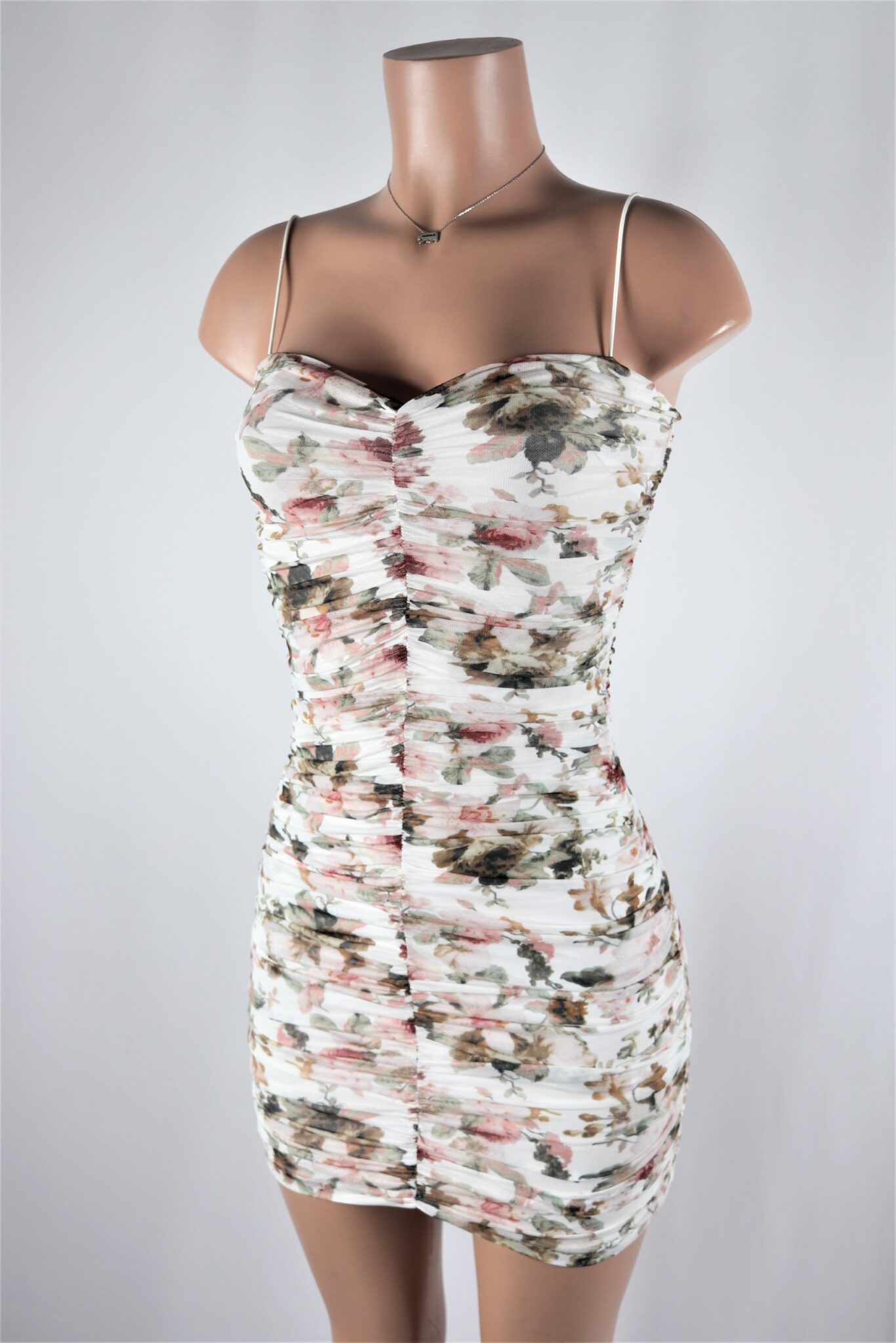 Gerianna Short Sleeves Diamond Mini Dress main image 0