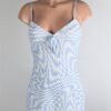 Blue Illusion checker dress