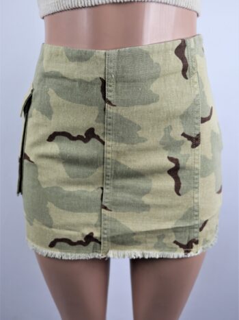 Camo Cargo Mini Skirt Camo Cargo Mini Skirt