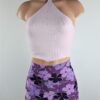Lilac Halter Crop Top