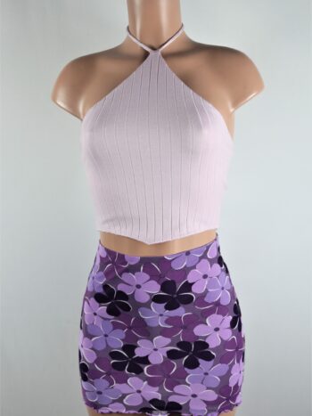 Lilac Halter Crop Top Lilac Halter Crop Top
