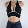 Halter Smocked Crop Top