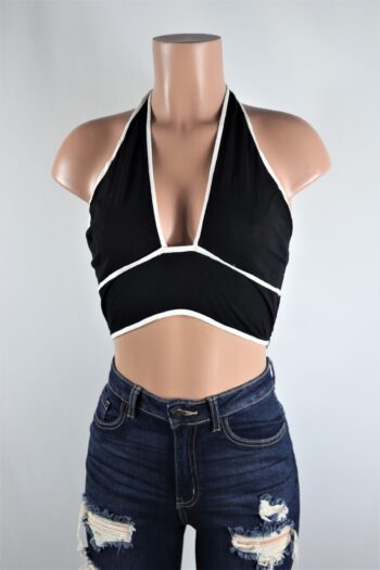 Halter Smocked Crop Top