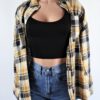 Plaid Flannel Top