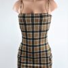 Plaid Cargo Dress