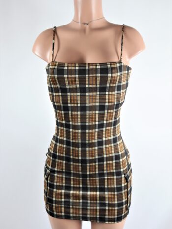 Plaid Cargo Dress