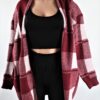 Red Checkered Cardigan