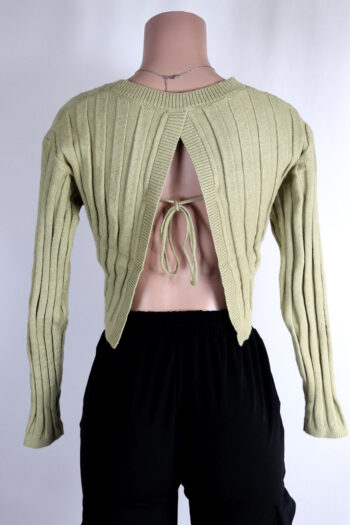 Light Olive Sweater Top
