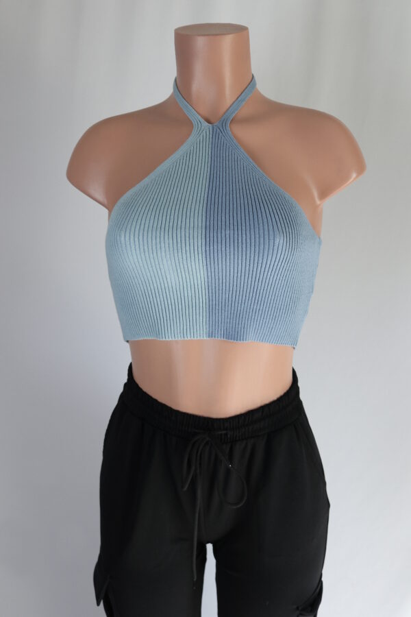 Two Tone Halter Top