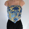 Mesh Velvet Bandana Top