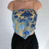 Mesh Velvet Bandana Top